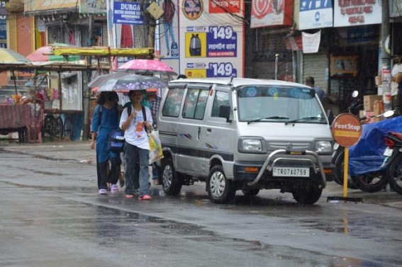 Rain showers in Agartala. TIWN Pic May 17